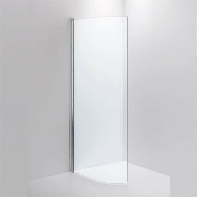 INR Dusjvegg LINC JOSEPHINE B78 og B88cm Matt aluminium / 88cm / Timeless klart glass INR Iconic Nordic Rooms Dusjvegg INR-55811990