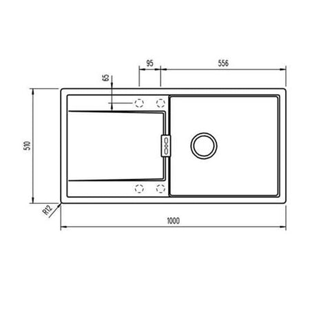 Intra Granite Mono D100 L Kjøkkenvask