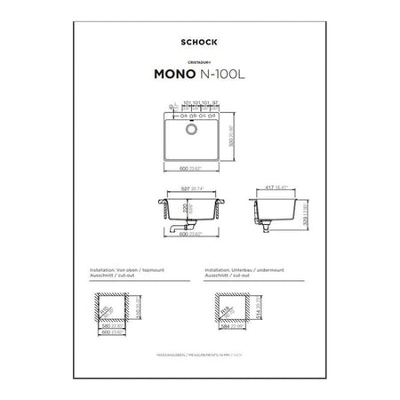 Intra Granite Mono N100 L Kjøkkenvask