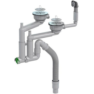 Intra Smartloc Kjøkkenvannlås 3 1/2" dobbel kum