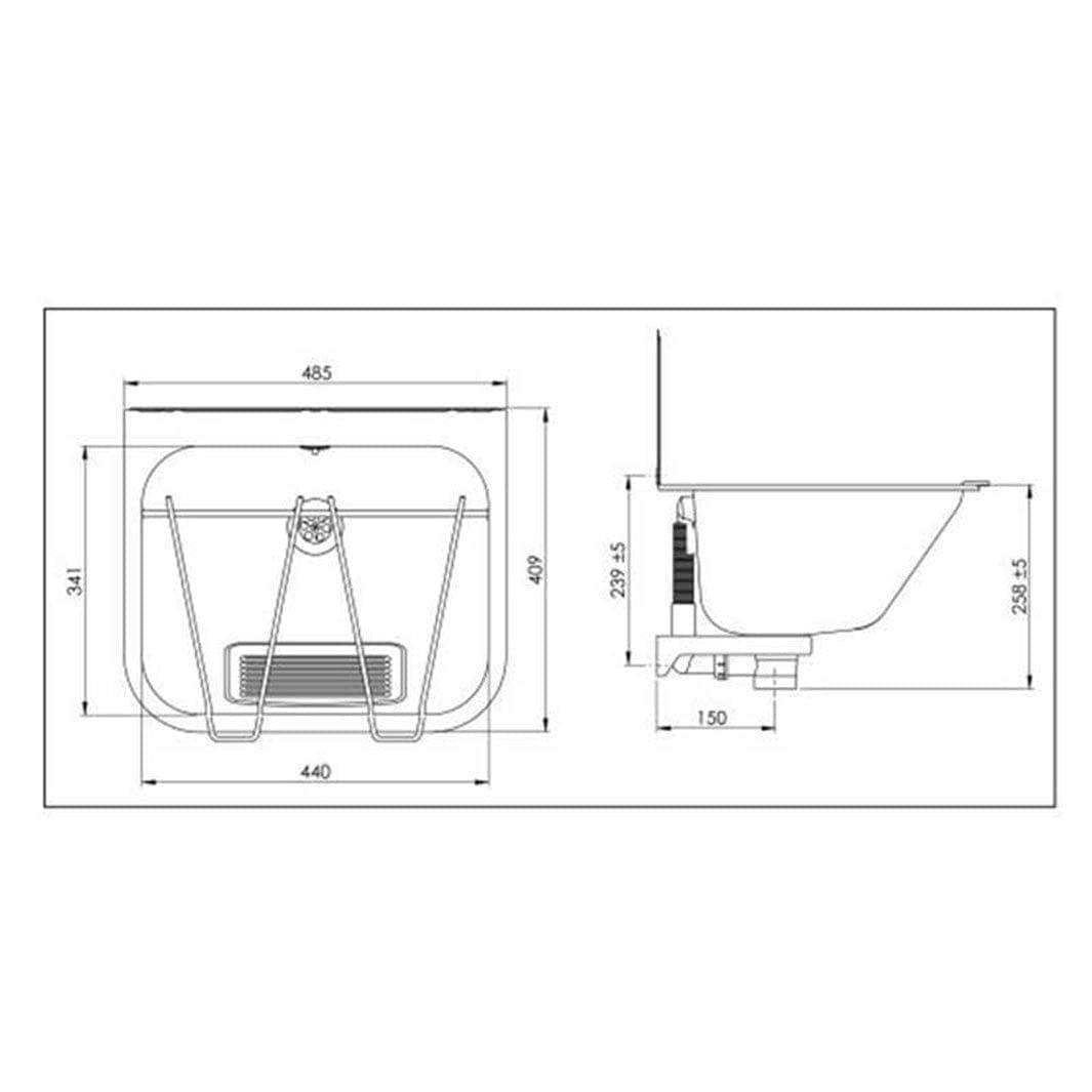 Intra Vaskekar UVK44 Universal Intra Utslagsvask AH-6320087