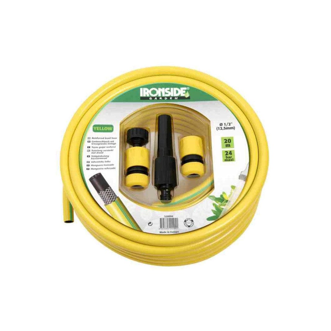 Ironside Hageslangesett Gul Komplett Ironside Hageslange AH-705897