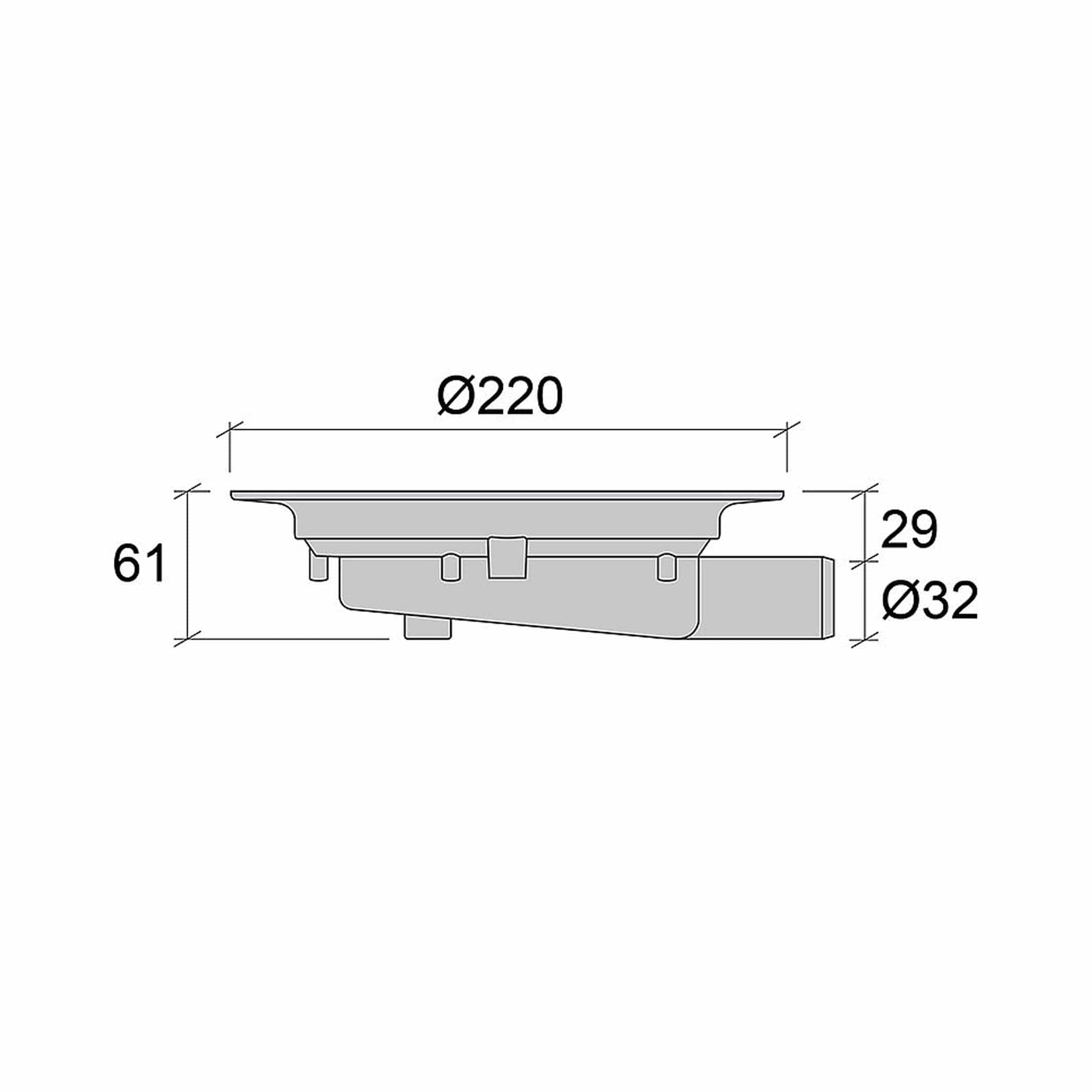 Jafo avløpstrakt PSU 32 UMP Jafo Gulvsluk AH-7113149