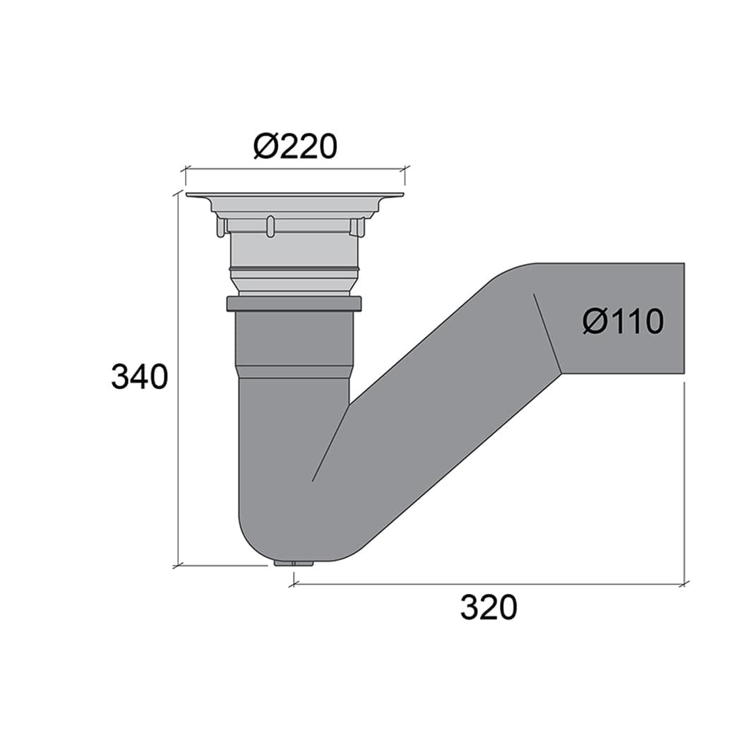 Jafo gulvsluk PVS110 MP volumsluk Jafo Gulvsluk AH-3403425