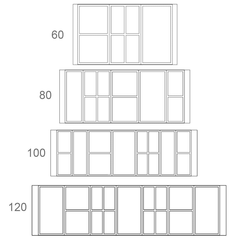 Korsbakken Skuffeinndeler plexiglass - sett for kommode Korsbakken Tilbehør møbler