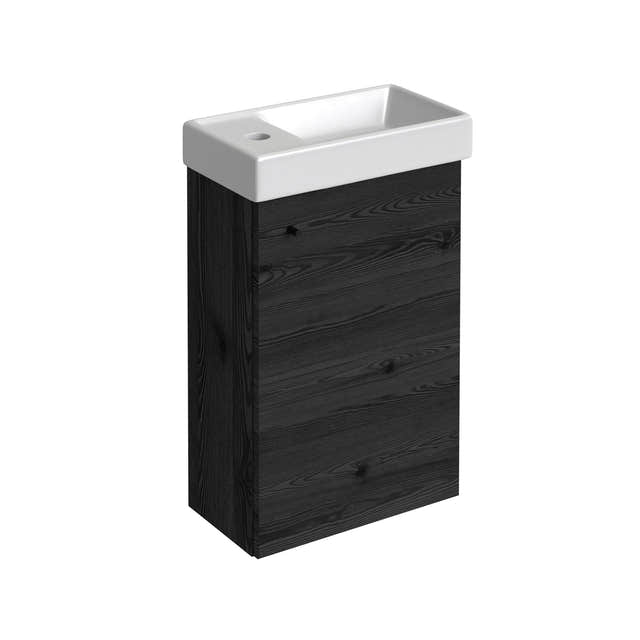 Korsbakken Small Møbelpakke B41xD23xH69cm Svart eik Korsbakken Møbelpakke bad KO-320303040