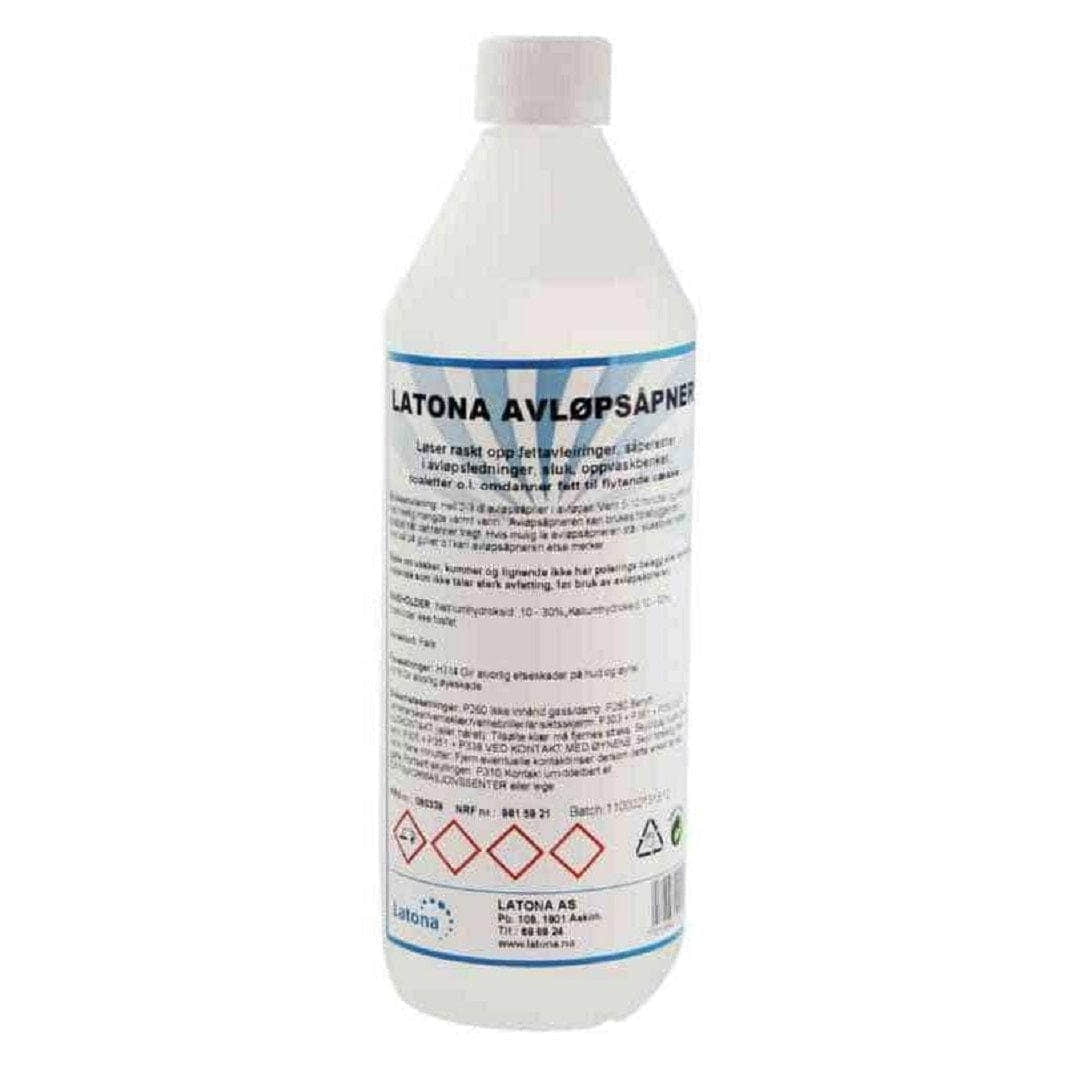 Latona Avløpsåpner 1 liter - skånsom mot rør Latona Avløpsåpner GRO-9815921