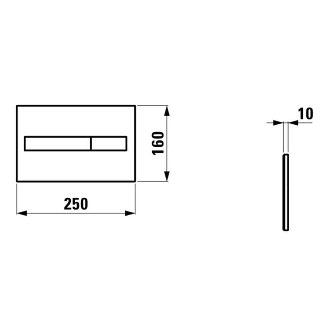 Laufen Betjeningsplate Laufen Betjeningsplate og trykknapper