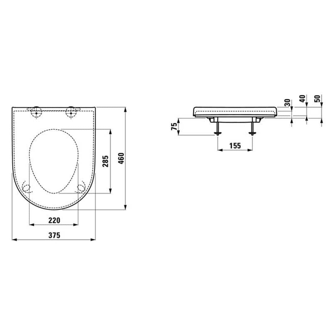 Laufen Liberty Pro HC Toalettsete Laufen Toalettsete LA-6157221