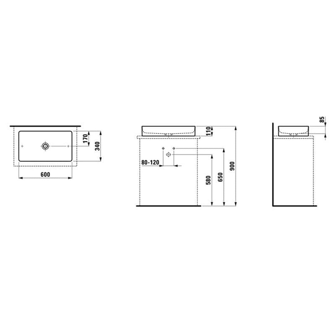 Laufen Living Square 811434 Bolleservant Laufen Bolleservant LA-6121958
