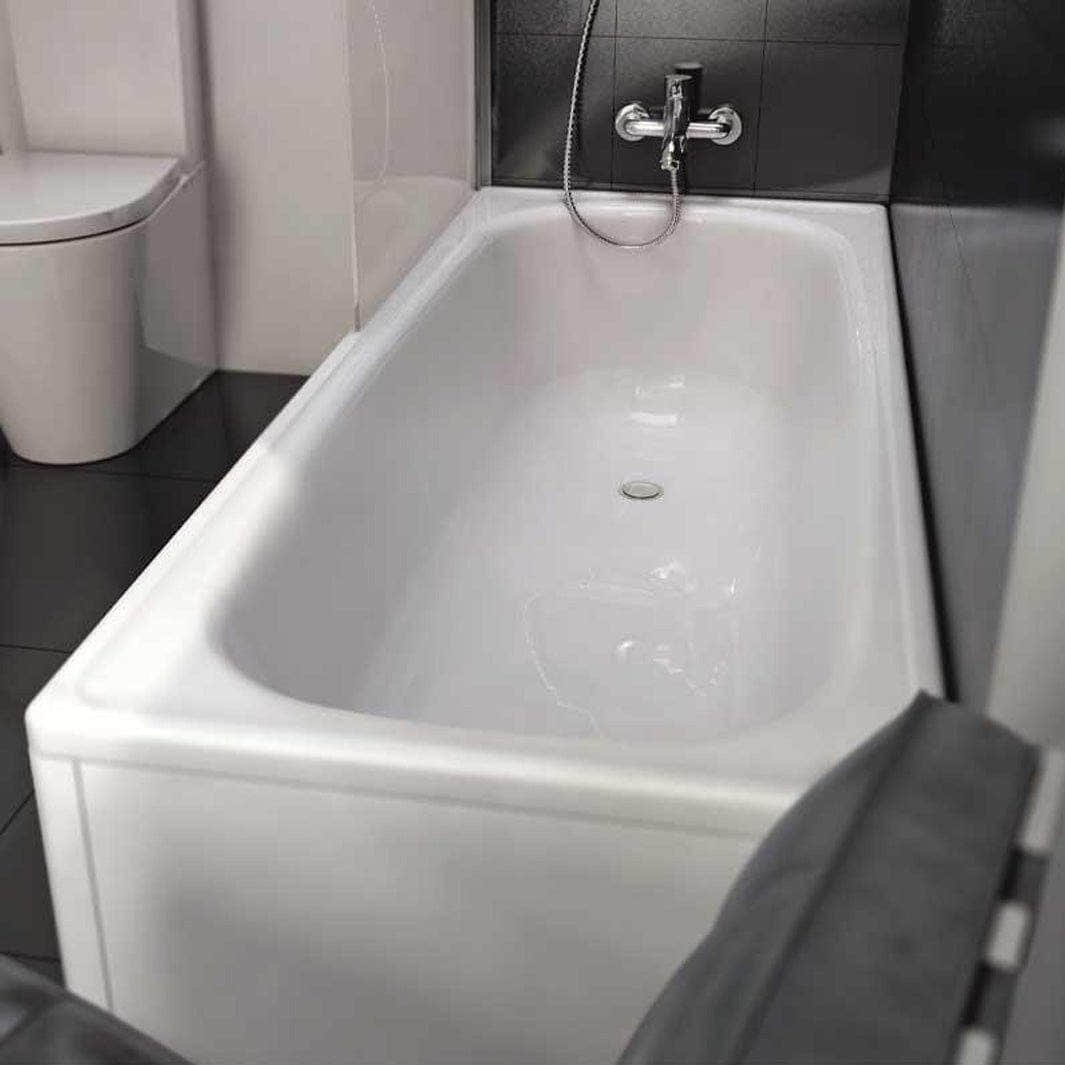 Laufen Milano Badekar Emaljert Stål - L140-170cm Laufen Firkantet badekar
