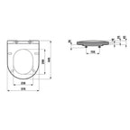 Laufen Pro 898966 Slim Toalettsete SC & QR