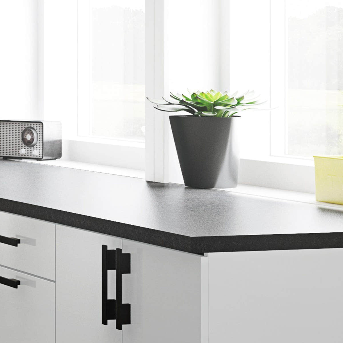 Linn Bad Benkeplate for vaskerom Skifer / 60cm Linn Bad Benkeplate vaskerom LB-7008412