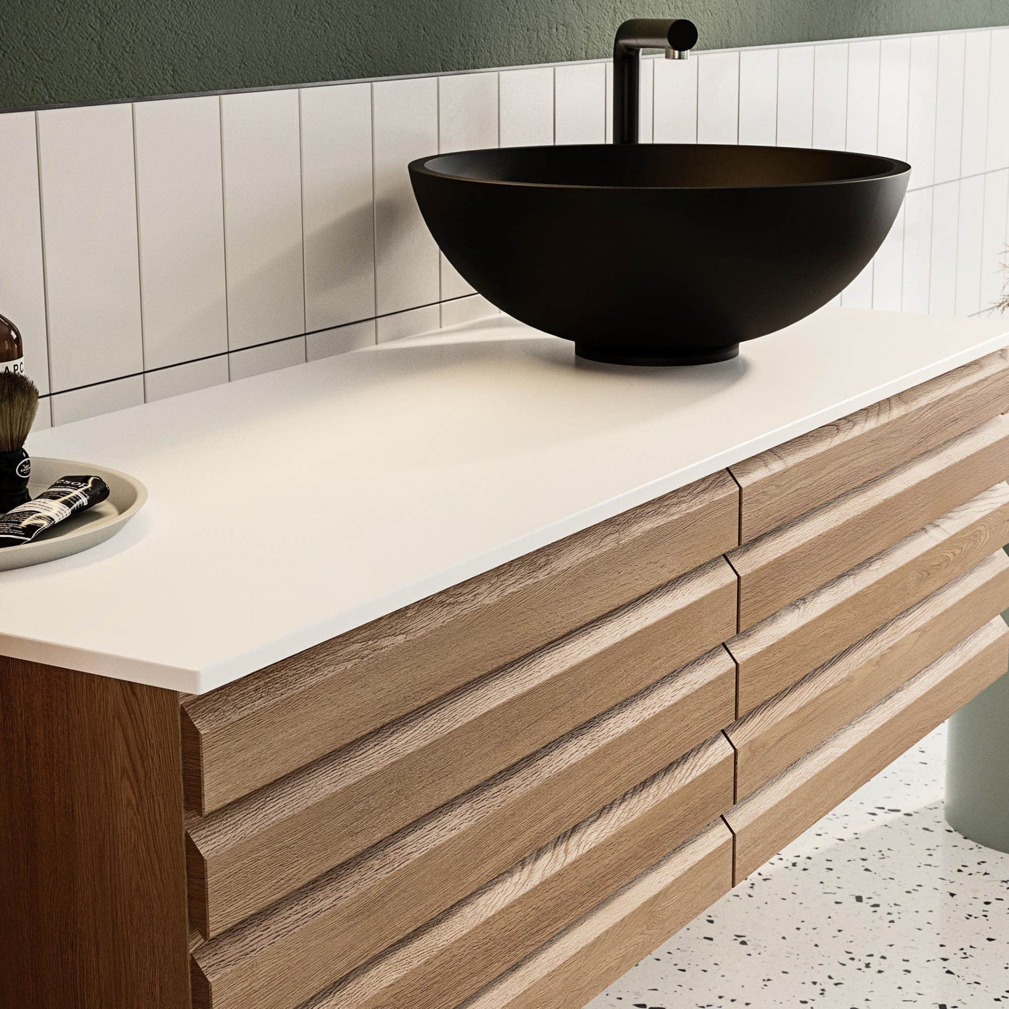 Linn Bad Corian Benkeplate til Selma per meter Hvit matt / Per meter Linn Bad Benkeplate bad LB-3916CX