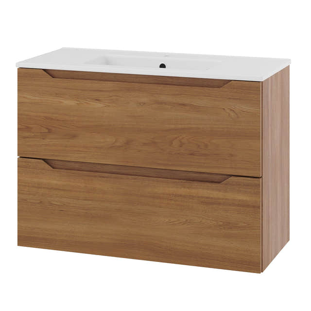 Linn Bad Emma Smal D35cm Servantskap Eik / 80cm Linn Bad Servantskap LB-137508
