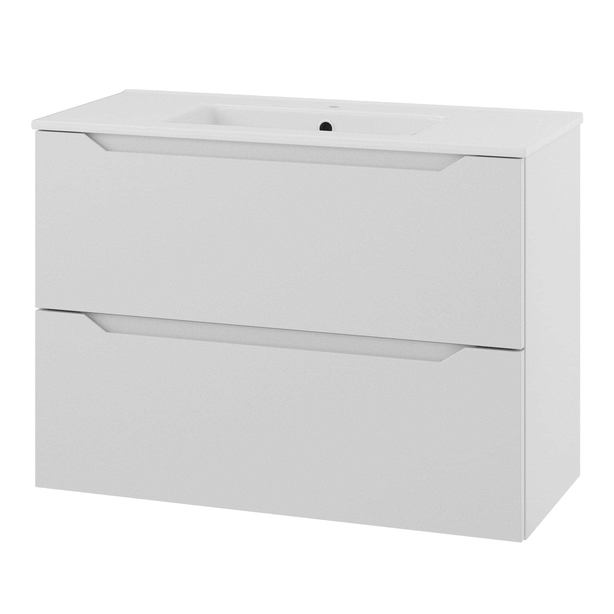 Linn Bad Emma Smal D35cm Servantskap Hvit matt / 80cm Linn Bad Servantskap LB-137108