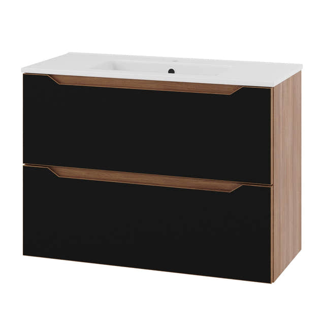 Linn Bad Emma Smal D35cm Servantskap Svart matt / 80cm Linn Bad Servantskap LB-137608