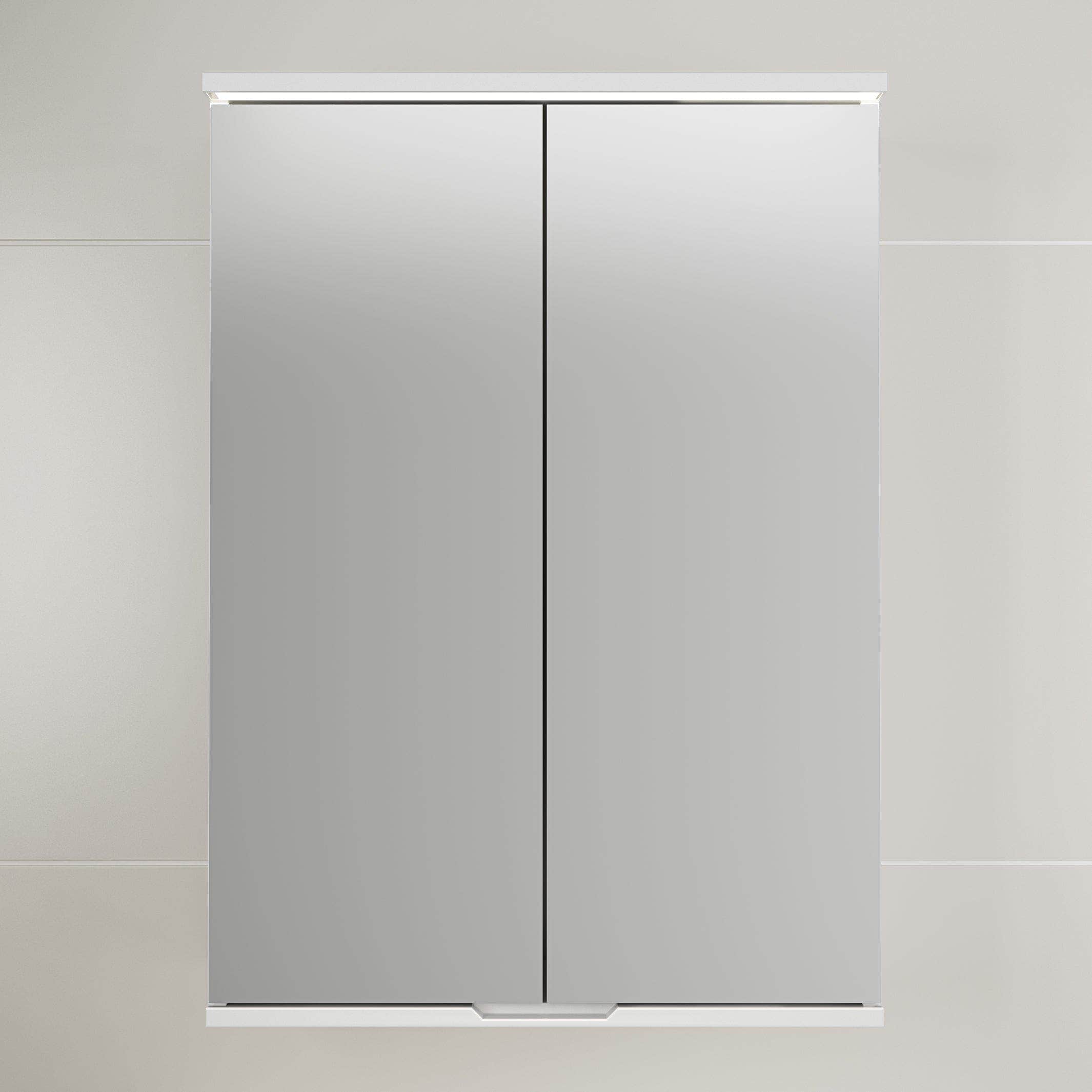 Linn Bad Hilde Speilskap med overlys og stikk Hvit matt / 60cm Linn Bad Speilskap LB-300165