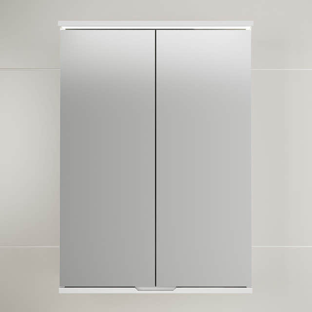 Linn Bad Hilde Speilskap med overlys og stikk Hvit matt / 60cm Linn Bad Speilskap LB-300165