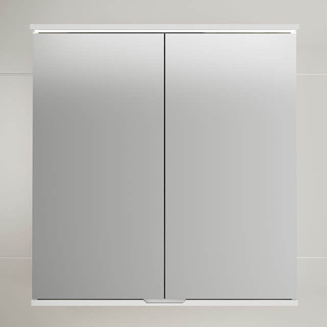 Linn Bad Hilde Speilskap med overlys og stikk Hvit matt / 80cm Linn Bad Speilskap LB-300167
