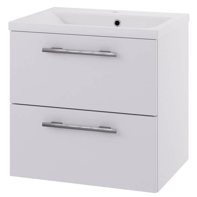 Linn Bad Ingrid D45cm Servantskap Hvit matt / 60cm / 2 skuffer Linn Bad Servantskap LB-0071401