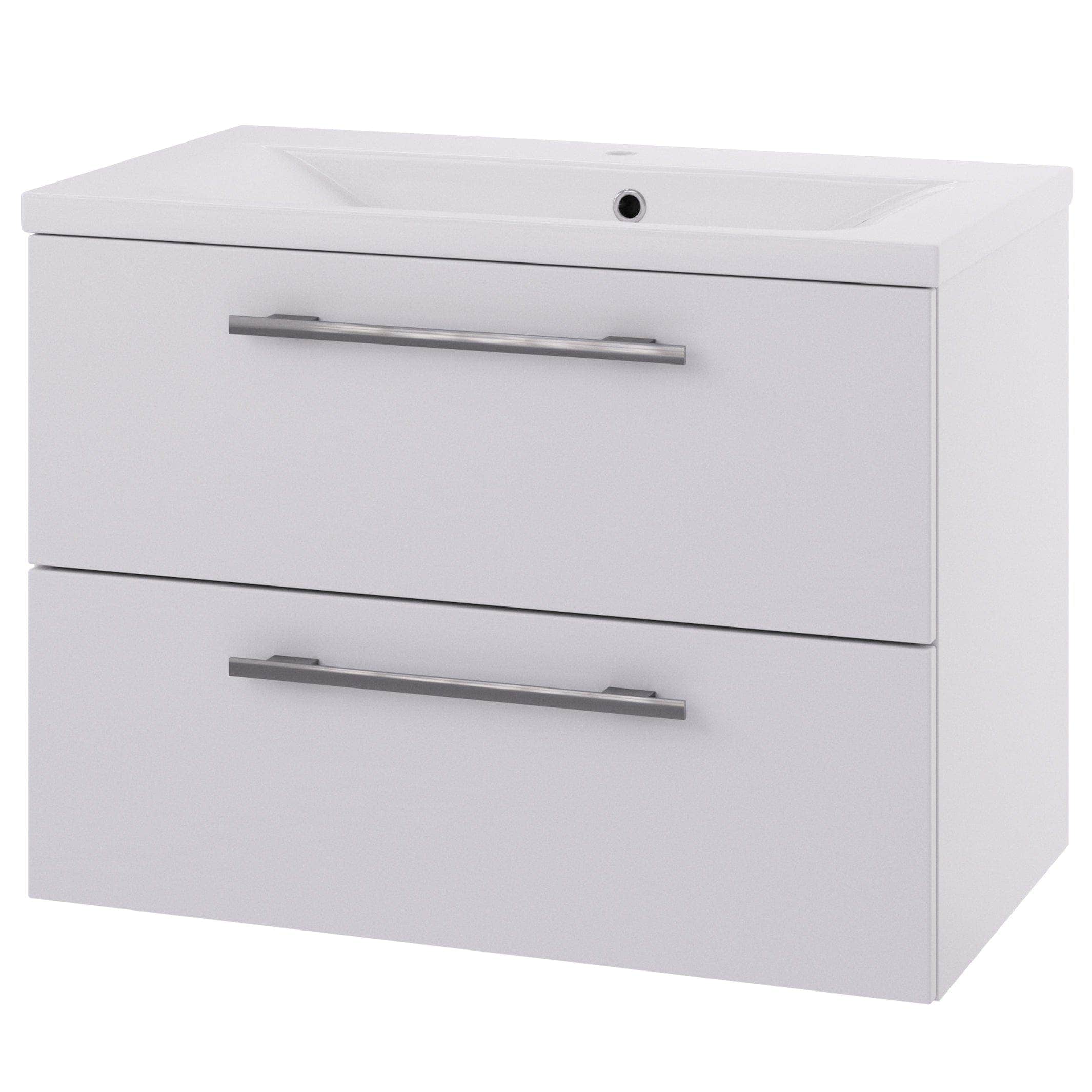 Linn Bad Ingrid D45cm Servantskap Hvit matt / 80cm / 2 skuffer Linn Bad Servantskap LB-0071400