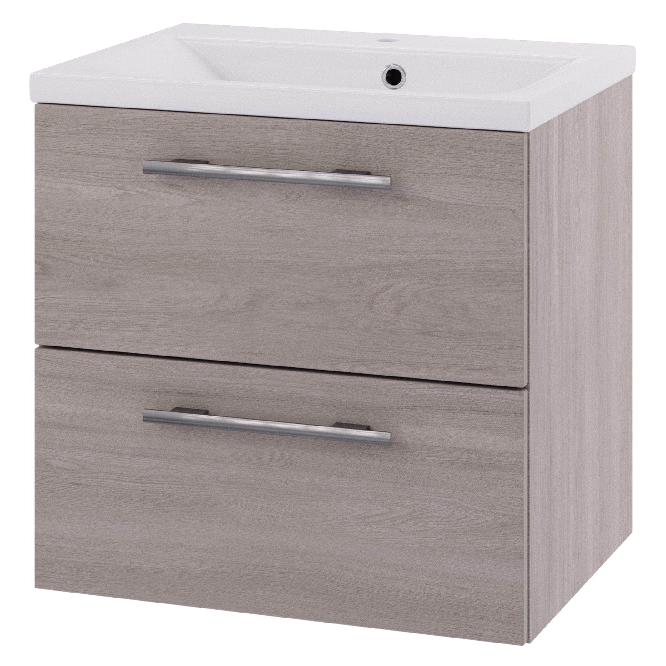 Linn Bad Ingrid D45cm Servantskap Lys eik / 60cm / 2 skuffer Linn Bad Servantskap LB-110206