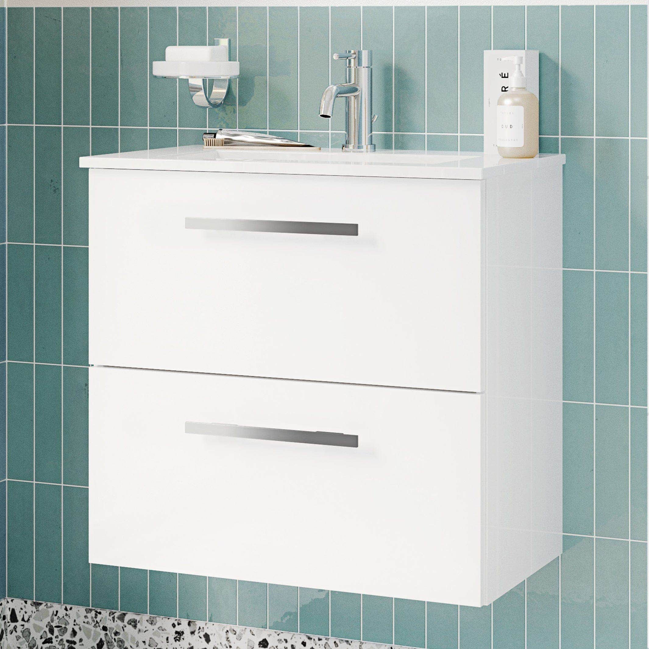 Linn Bad Ingrid Smal D35cm Servantskap Linn Bad Servantskap