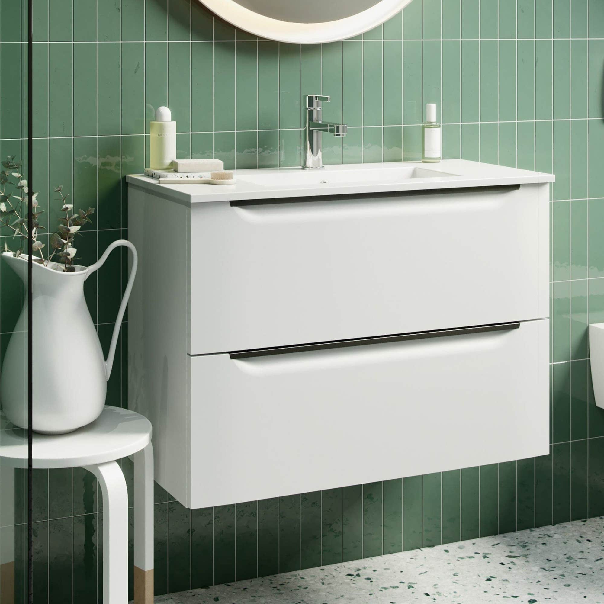 Linn Bad Mari Smal D35cm Servantskap Linn Bad Servantskap