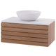 Linn Bad Selma Eikestav Heltre D45cm Servantskap Eik / 80cm / Senter Linn Bad Servantskap LB-160518ST