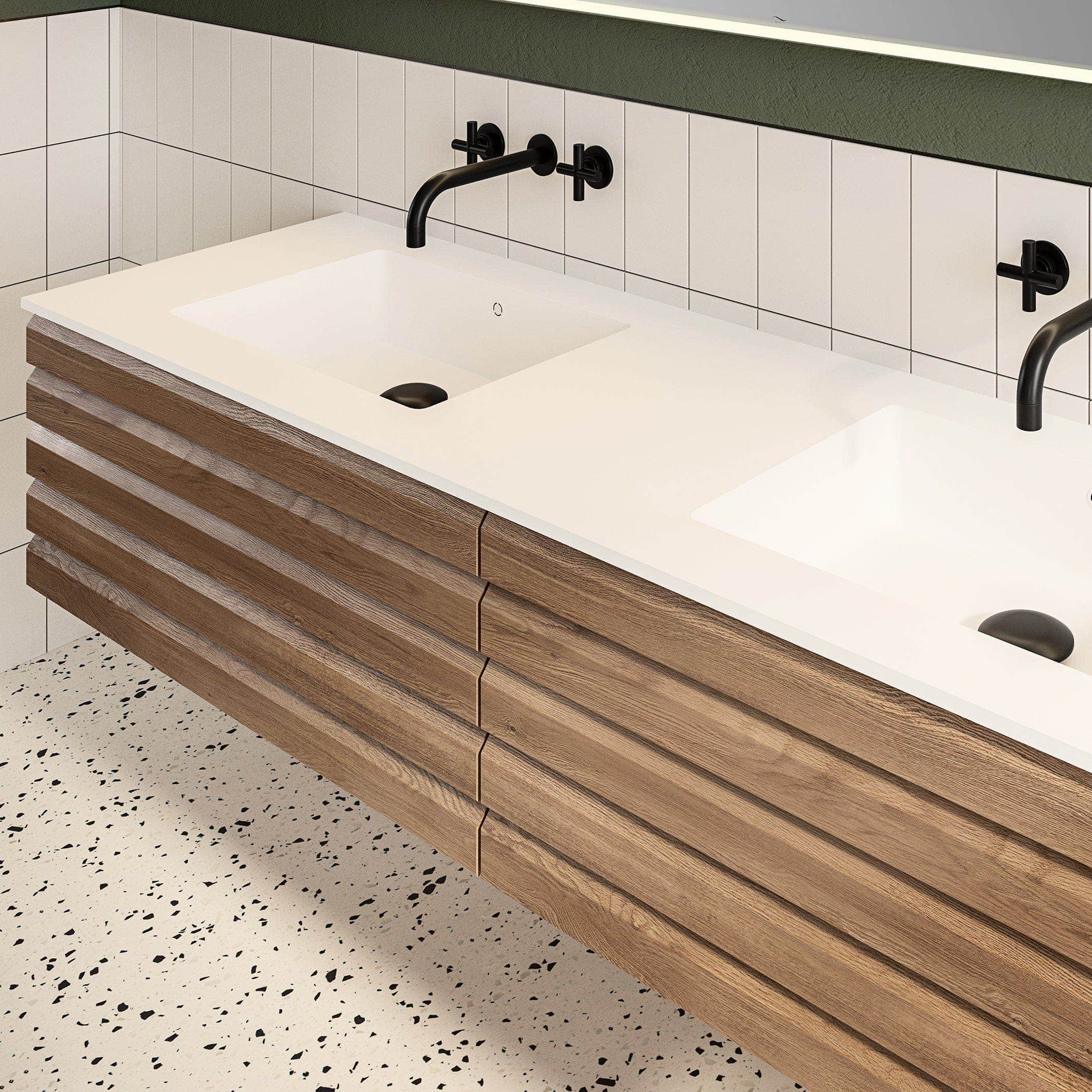 Linn Bad Selma Eikestav Heltre D45cm Servantskap Linn Bad Servantskap