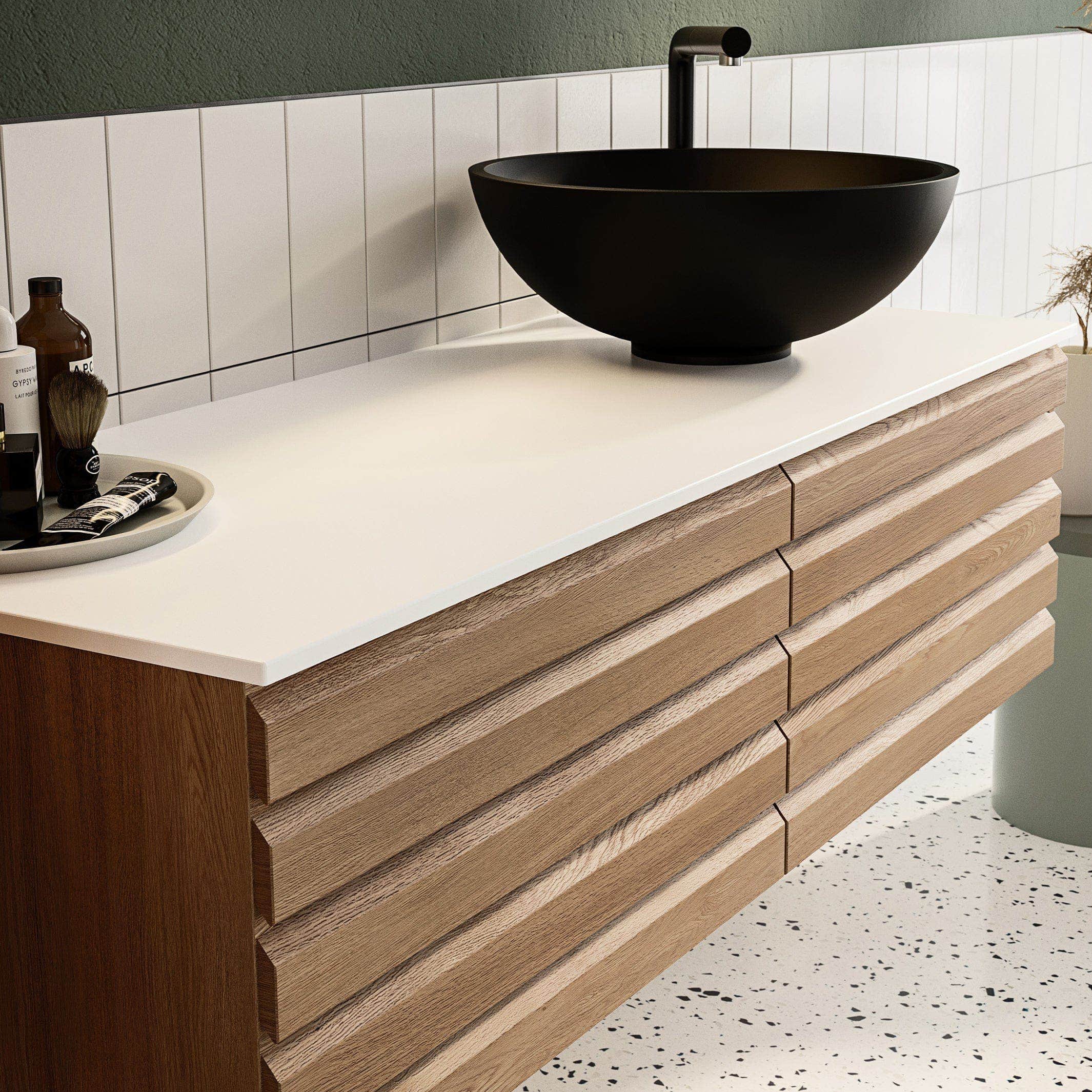 Linn Bad Selma Eikestav Heltre D45cm Servantskap Linn Bad Servantskap
