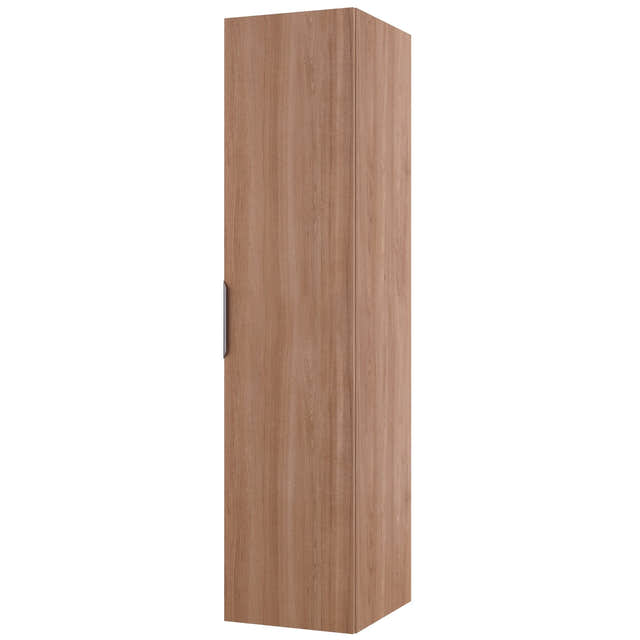 Linn Bad Selma Glatt Eikefiner Høyskap Eik / Høyre hengslet / Innredning A Linn Bad Høyskap bad LB-162504H