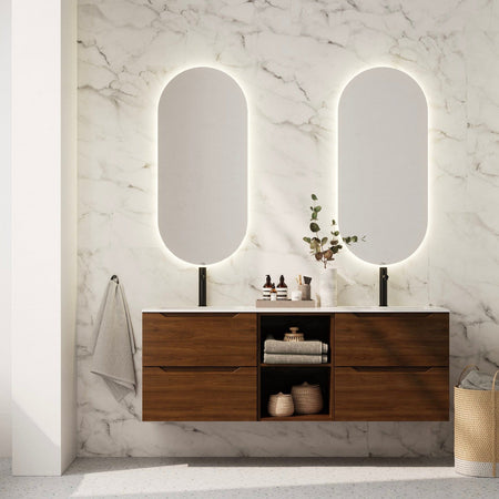 Linn Bad TISTEL ovalt speil med lys (backlight)