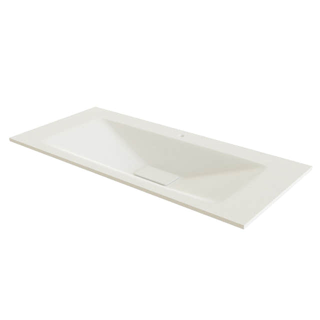 Linn Bad Vale Møbelservant Glass Hvit matt / 100cm / Senter Linn Bad Møbelservant LB-3510KM