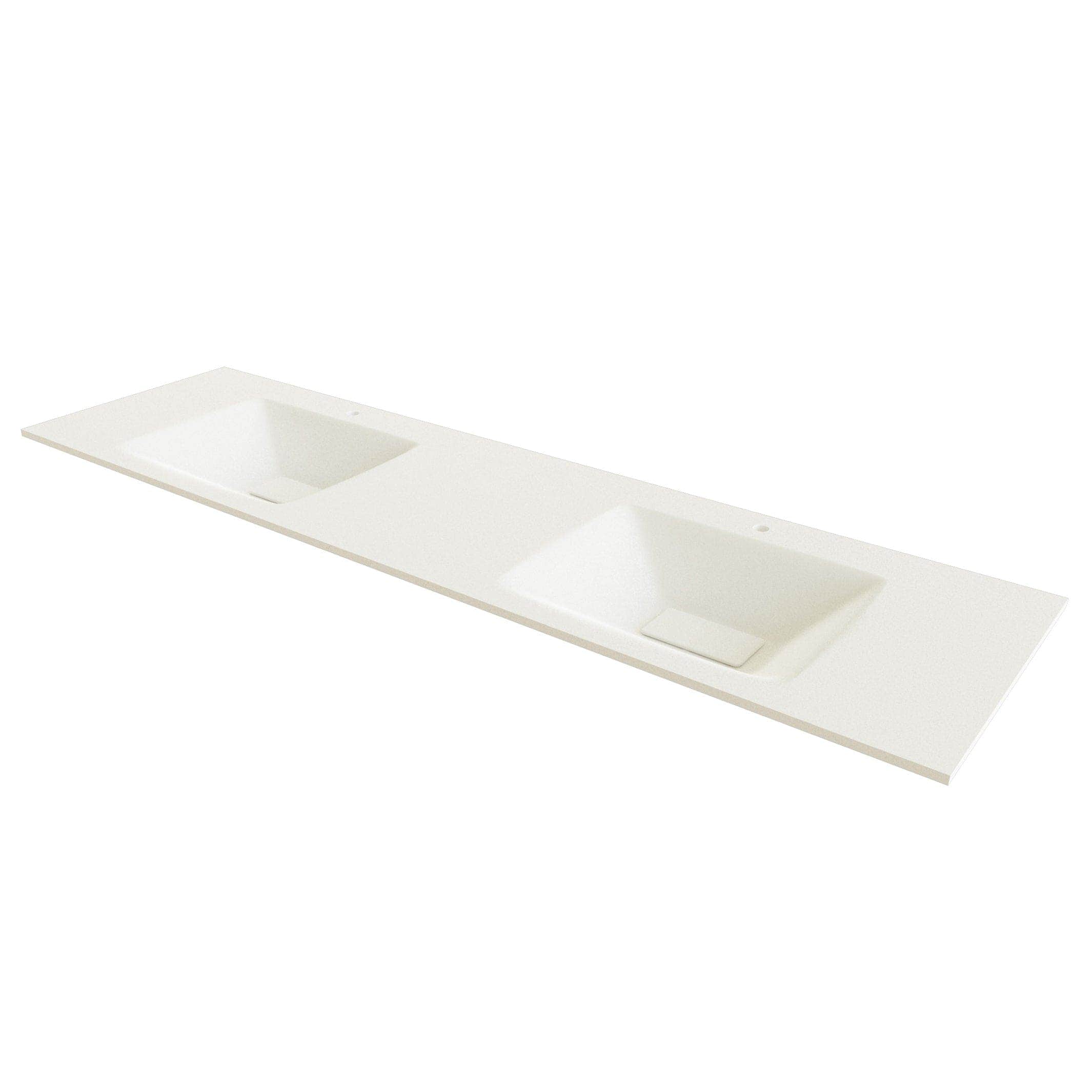 Linn Bad Vale Møbelservant Glass Hvit matt / 160cm dobbel / Dobbel Linn Bad Møbelservant LB-3516KMD