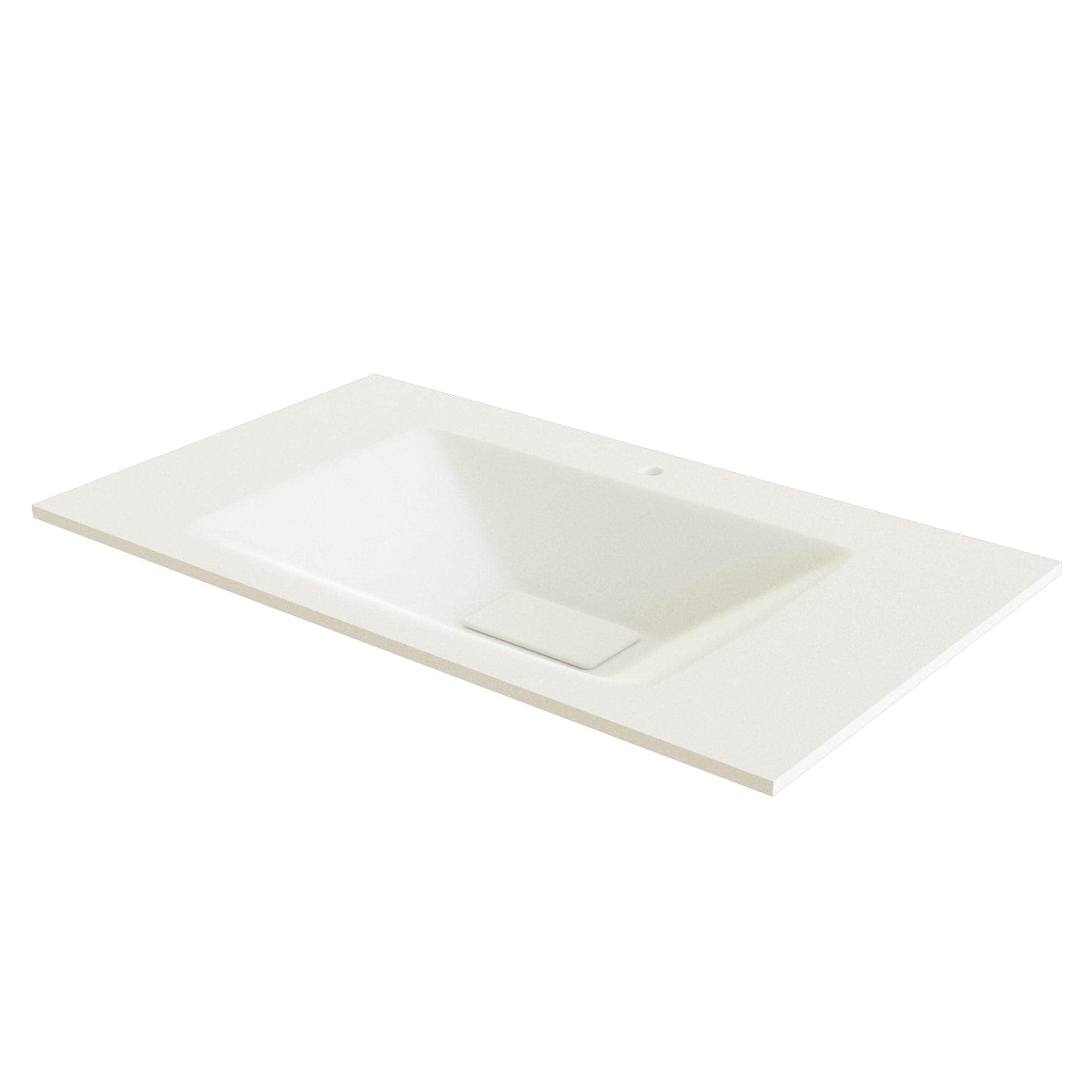 Linn Bad Vale Møbelservant Glass Hvit matt / 80cm / Senter Linn Bad Møbelservant LB-3508KM