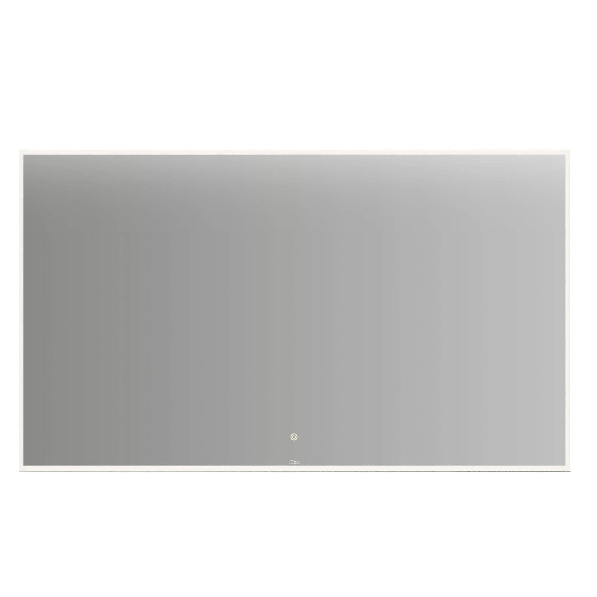 Linn Bad Vange Speil med lyramme og farget kant Hvit matt / 120cm Linn Bad Baderomsspeil LB-28112