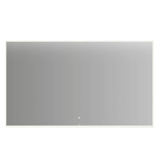 Linn Bad Vange Speil med lyramme og farget kant Hvit matt / 120cm Linn Bad Baderomsspeil LB-28112