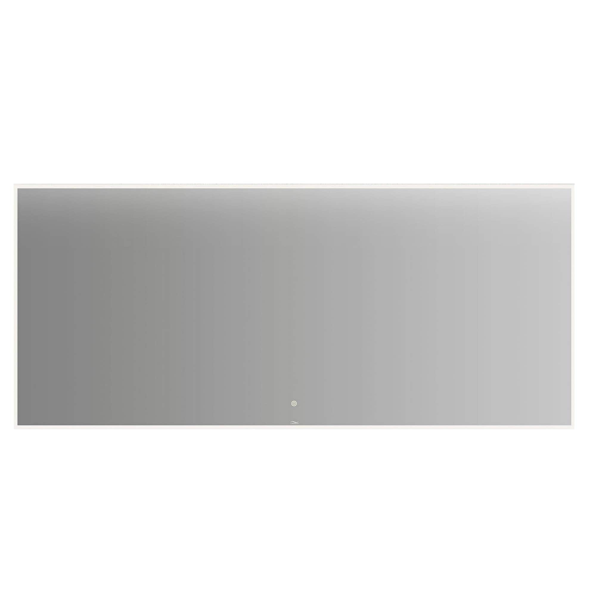 Linn Bad Vange Speil med lyramme og farget kant Hvit matt / 160cm Linn Bad Baderomsspeil LB-28116