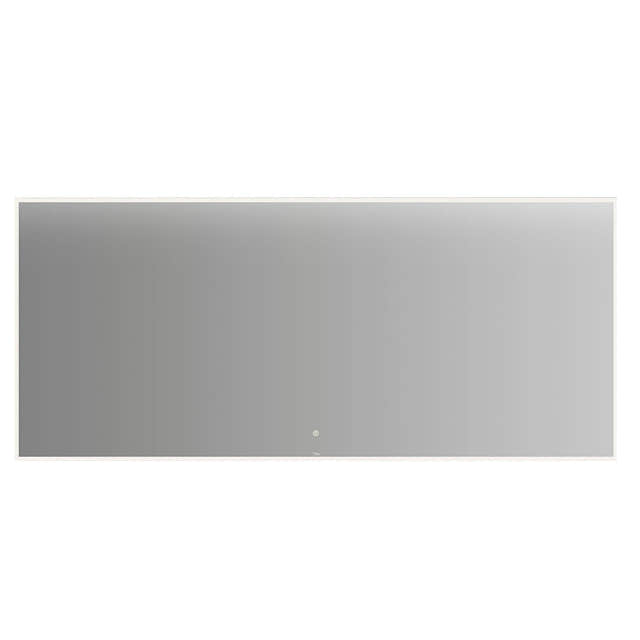 Linn Bad Vange Speil med lyramme og farget kant Hvit matt / 160cm Linn Bad Baderomsspeil LB-28116