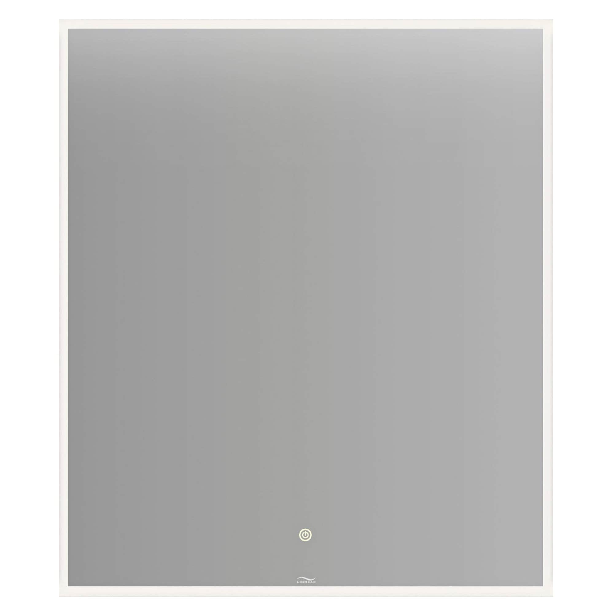 Linn Bad Vange Speil med lyramme og farget kant Svart matt / 60cm Linn Bad Baderomsspeil LB-28606