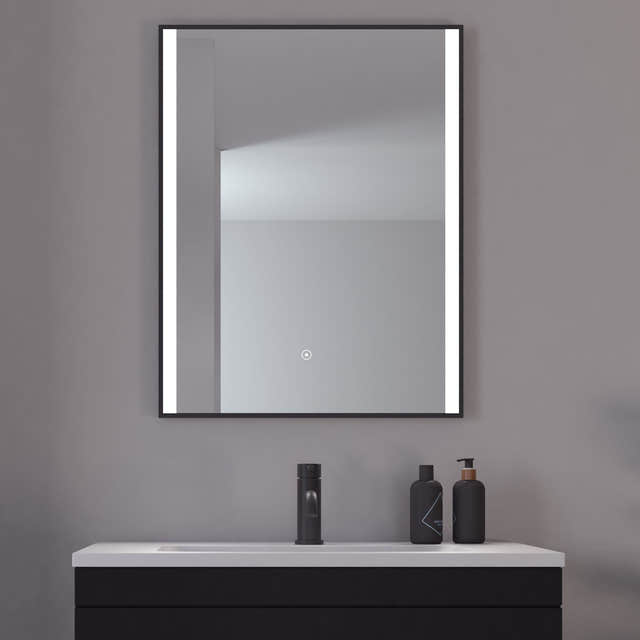 Loevschall Nyborg Rammespeil med LED lys 60cm Loevschall Baderomsspeil KO-3443458737