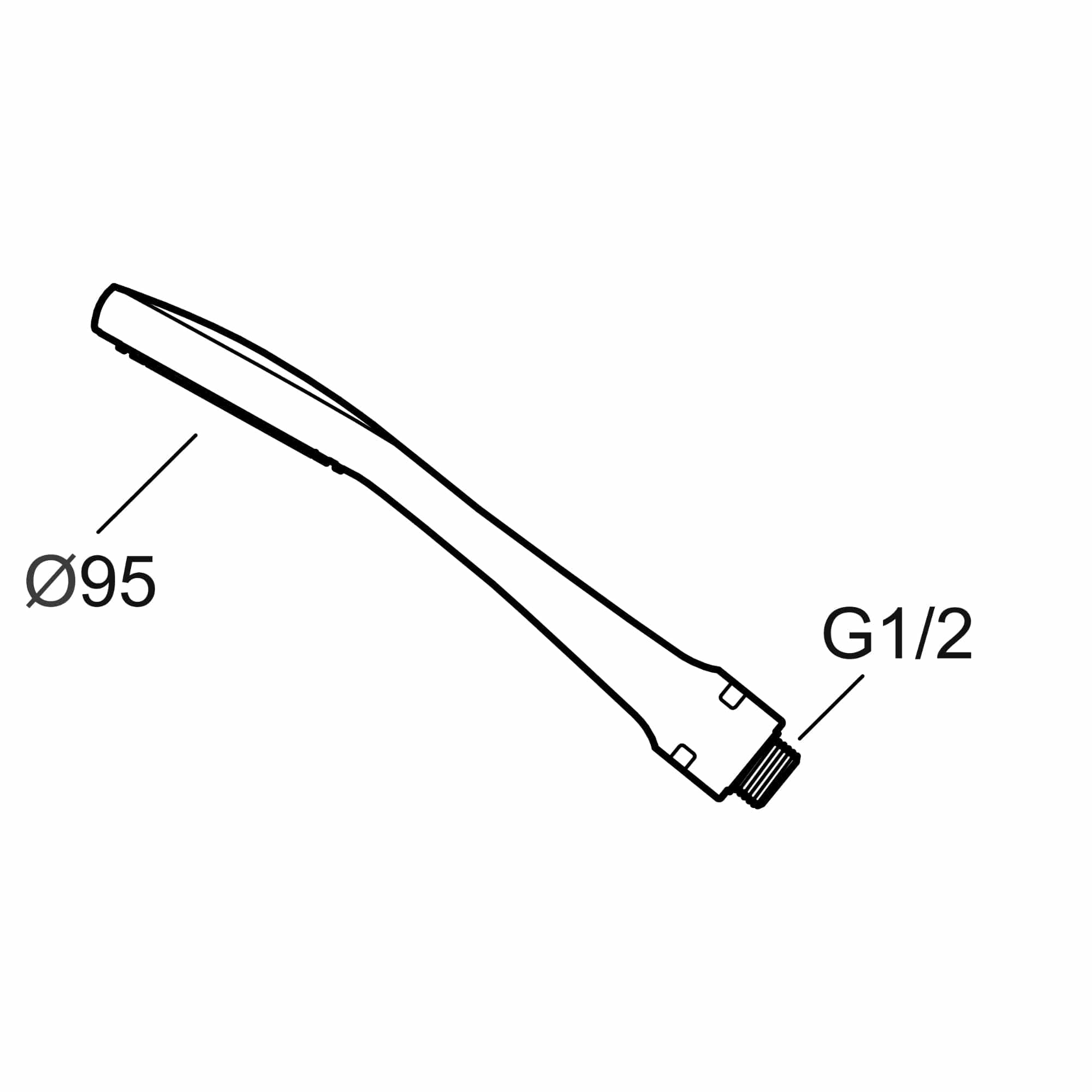 Mora Cera S5 dusjhode - Sparedusj 6 l/m Krom Mora Dusjhode FM-4294185