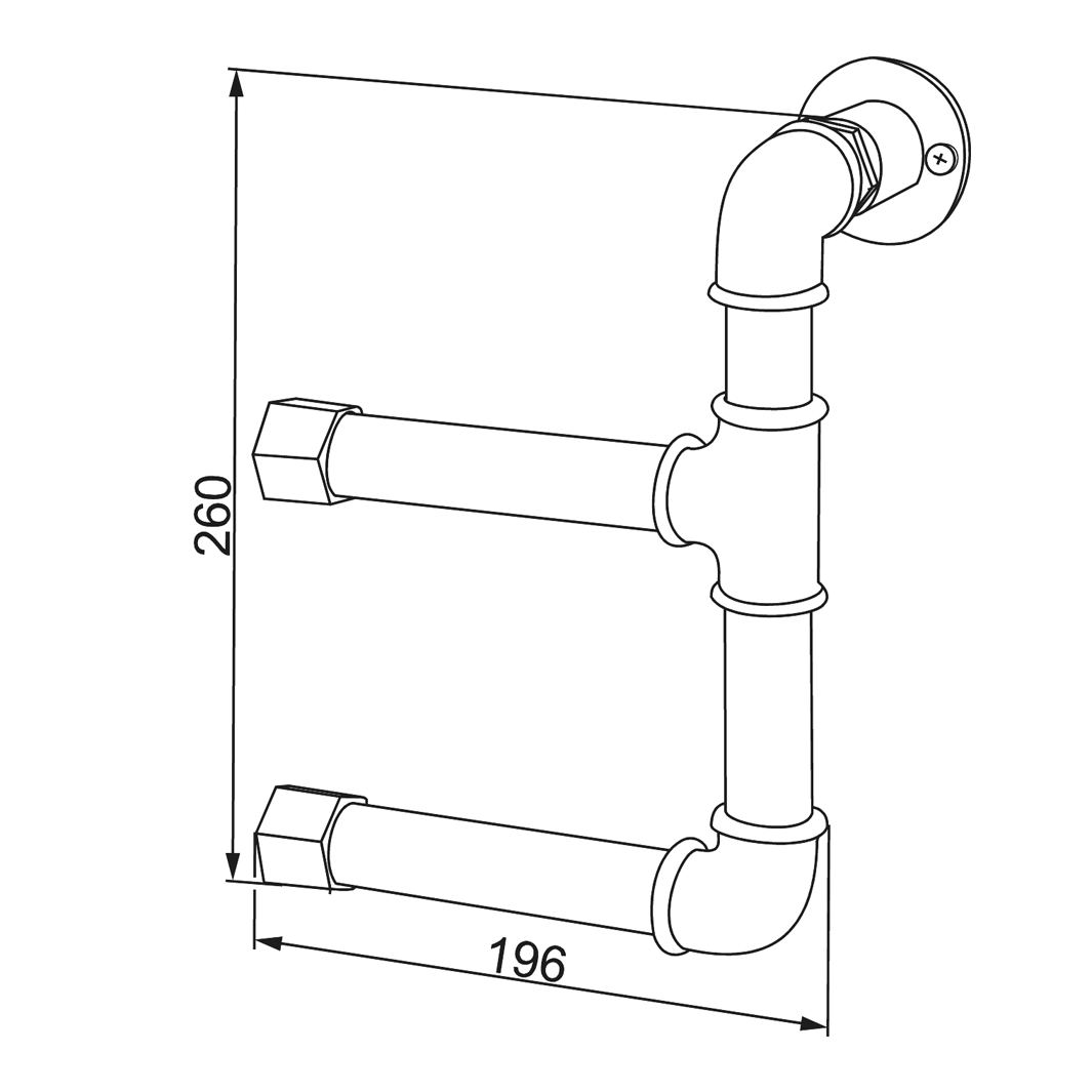Mora Garden Dorullholder Dobbel Mora Toalettrullholder
