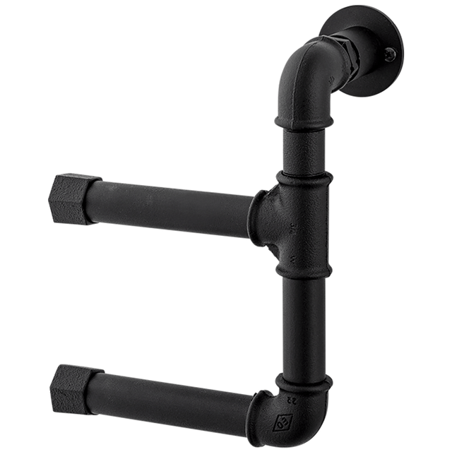 Mora Garden Dorullholder Dobbel Svart Mora Toalettrullholder FM-400026