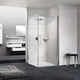 Novellini Young 2.0 Slagdør for fastvegg 80-100cm Krom / 80cm / Klart glass Novellini Dusjdør KO-601100080