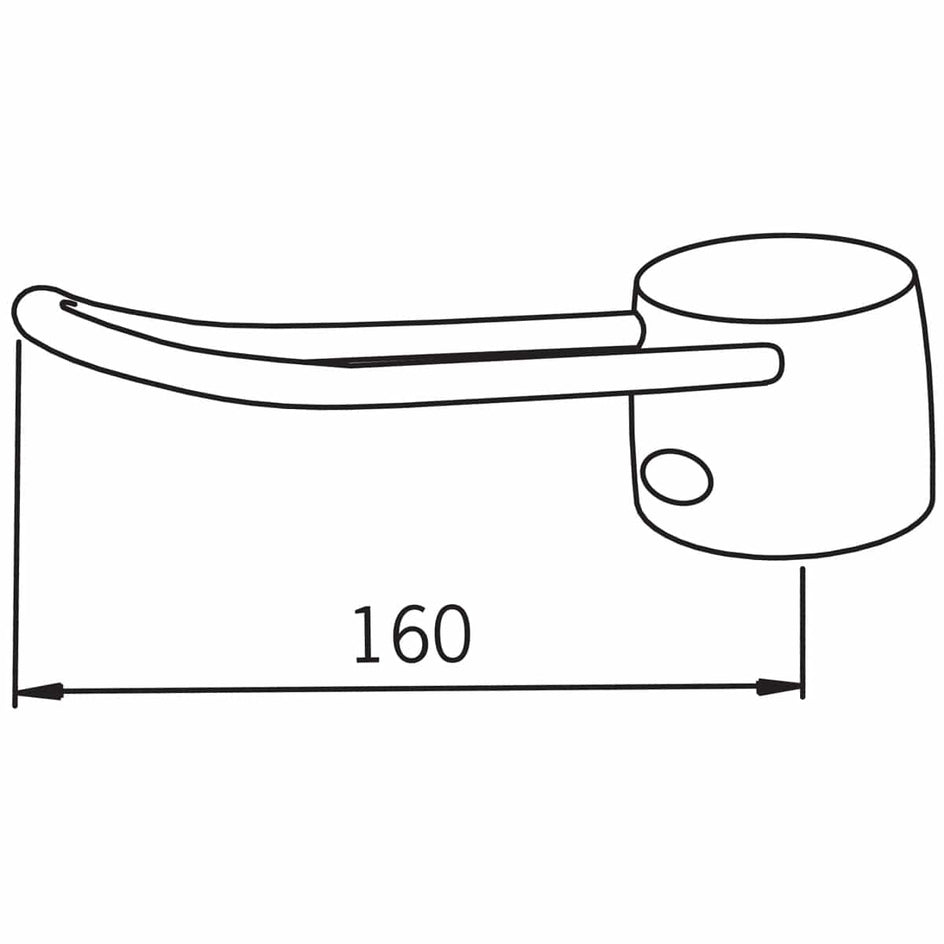 Oras Safira 159990 Hjelpehendel 16cm Oras Armatur Tilbehør blandebatteri OR-4204525