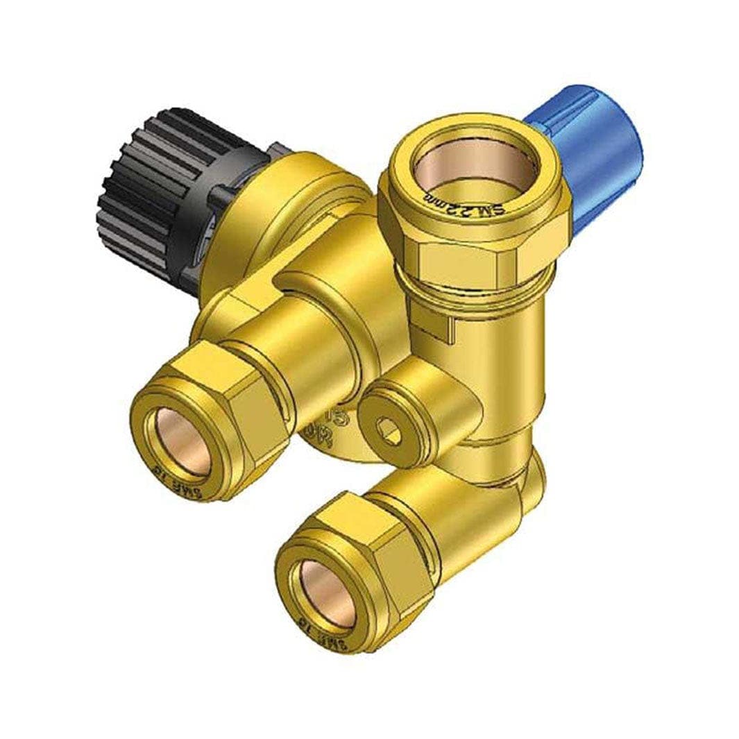 OSO Kombiventil for Undermontasje - FTU/SV2, For Bereder t.o.m. 2017 OSO Hotwater Reservedel varmtvannsbereder AH-8015727
