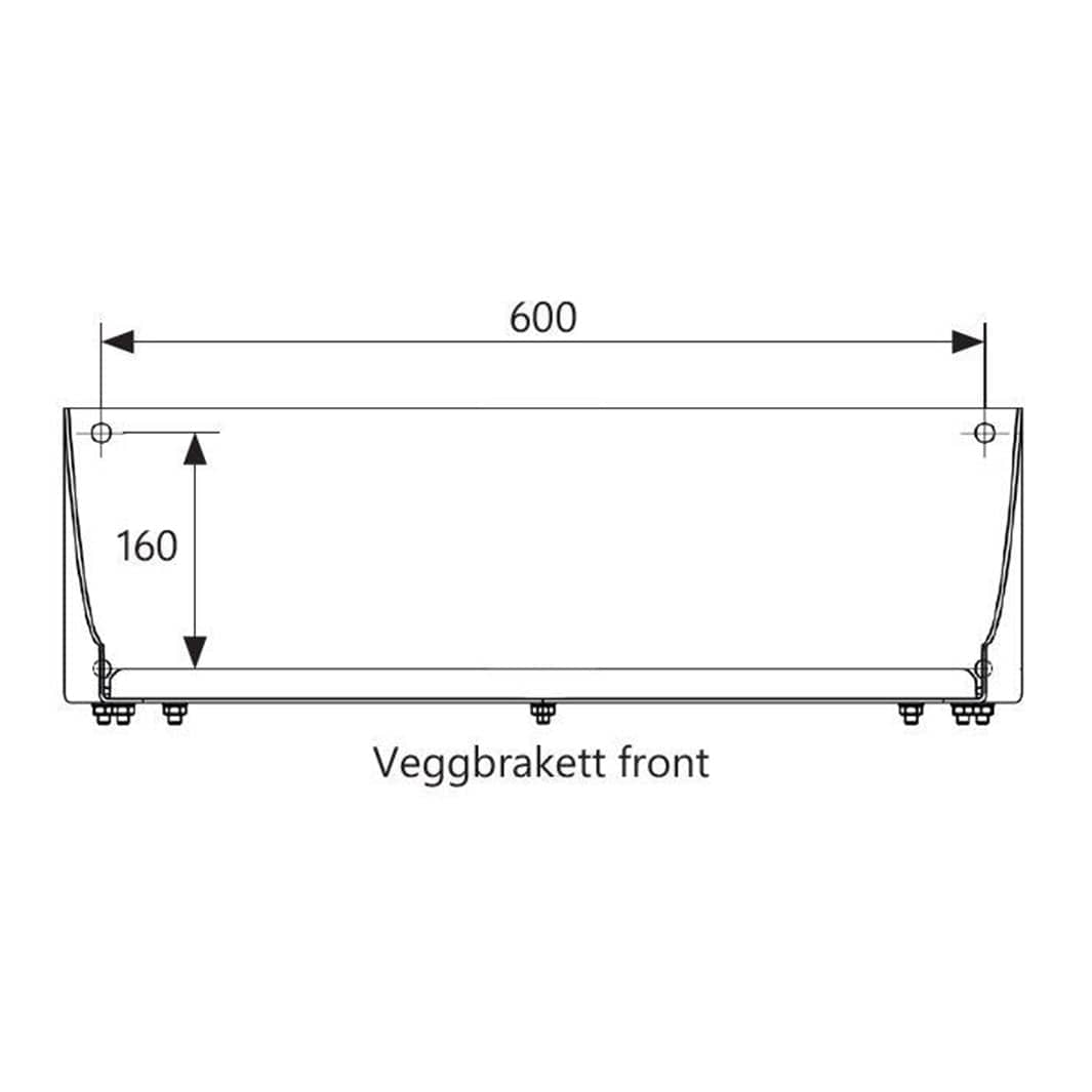 OSO VB16 Veggbrakett OSO Hotwater Tilbehør varmtvannsbereder AH-8015432